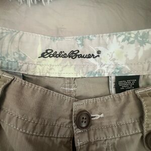 Eddie Bauer Beige Cotton Casual Pants